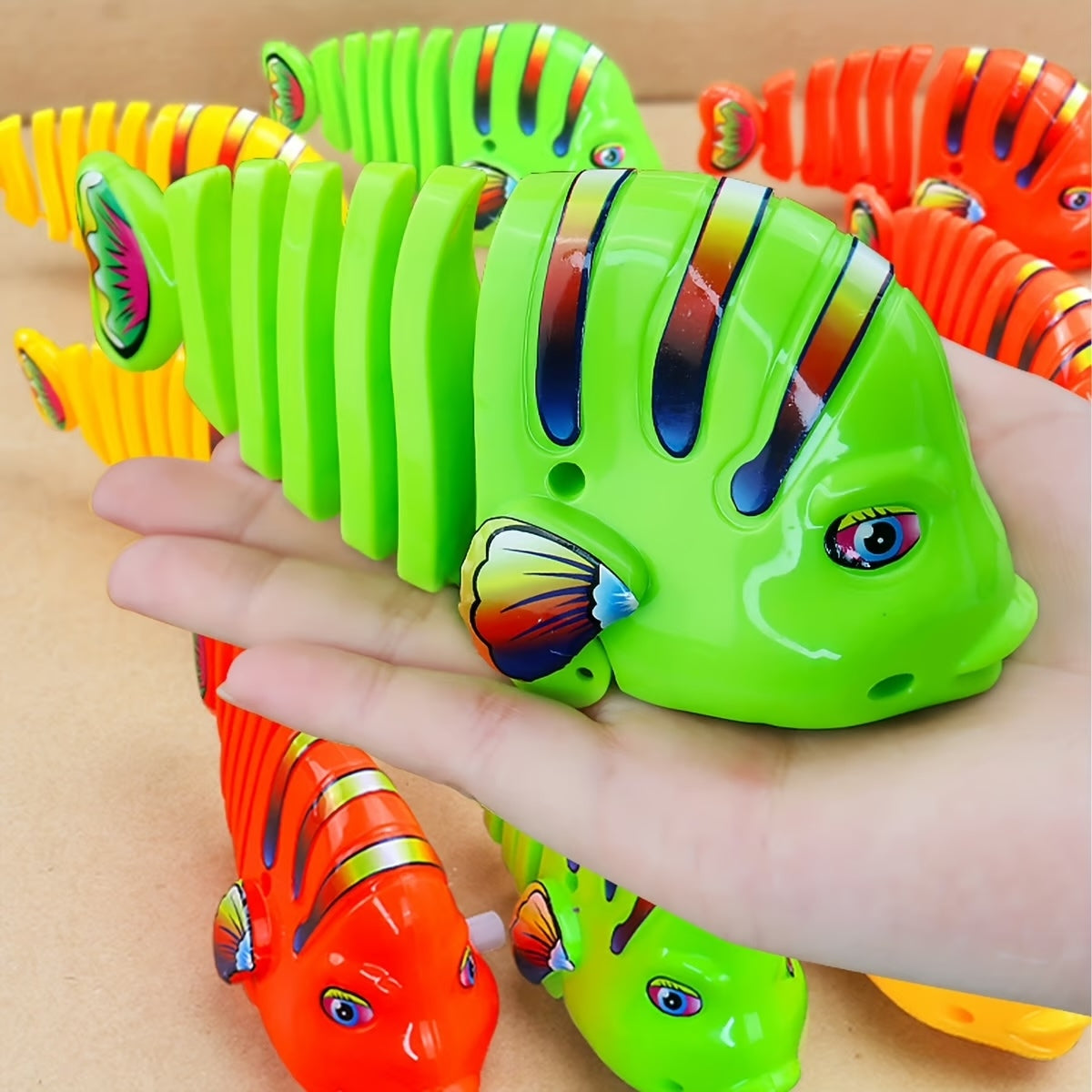 Wind-up Wiggle Fish Toys ~ Endless fun and creative play for kids-