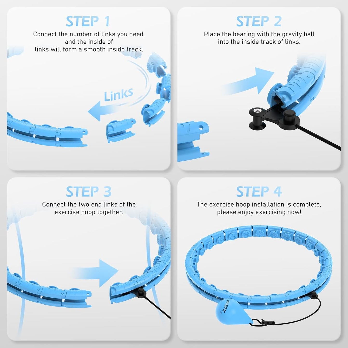 Fitness Hula Hoop ~ Burn calories, tone your core, and have fun doing it.