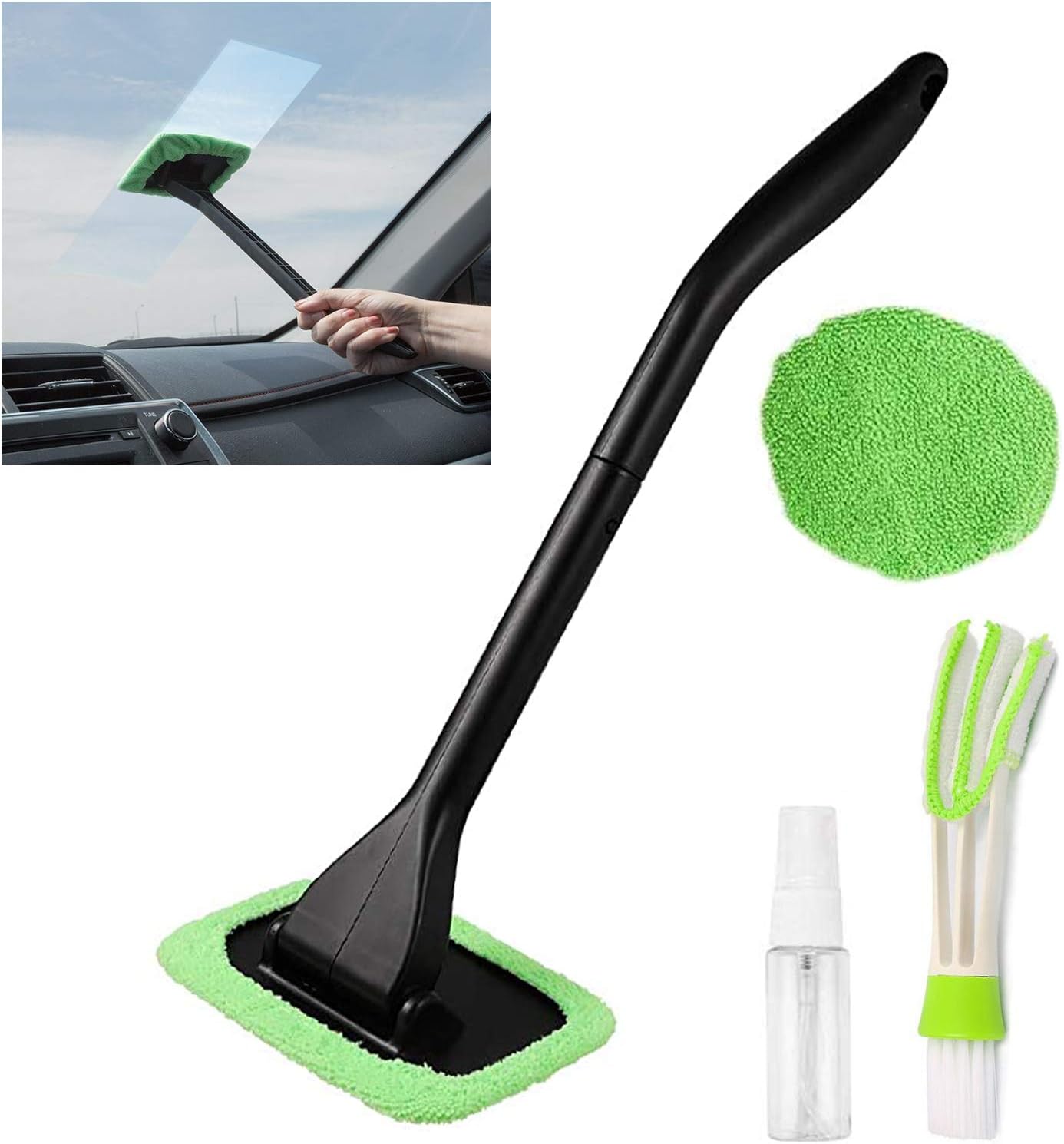 Car Window Cleaning Tool ~ Spotless glass and streak-free shine in minutes-