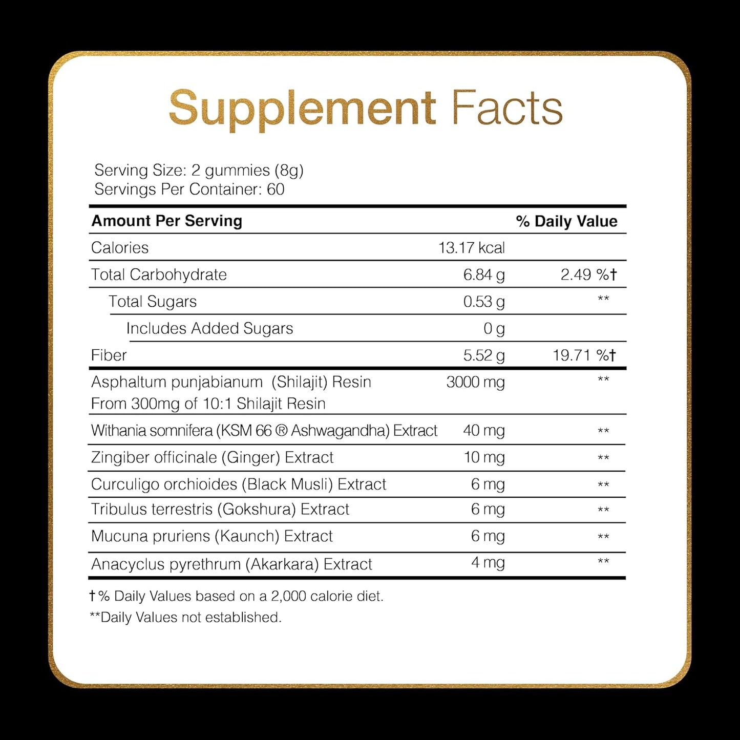 Pure Himalayan Shilajit Gummies ~ Natural Energy & Stamina in Every Bite-