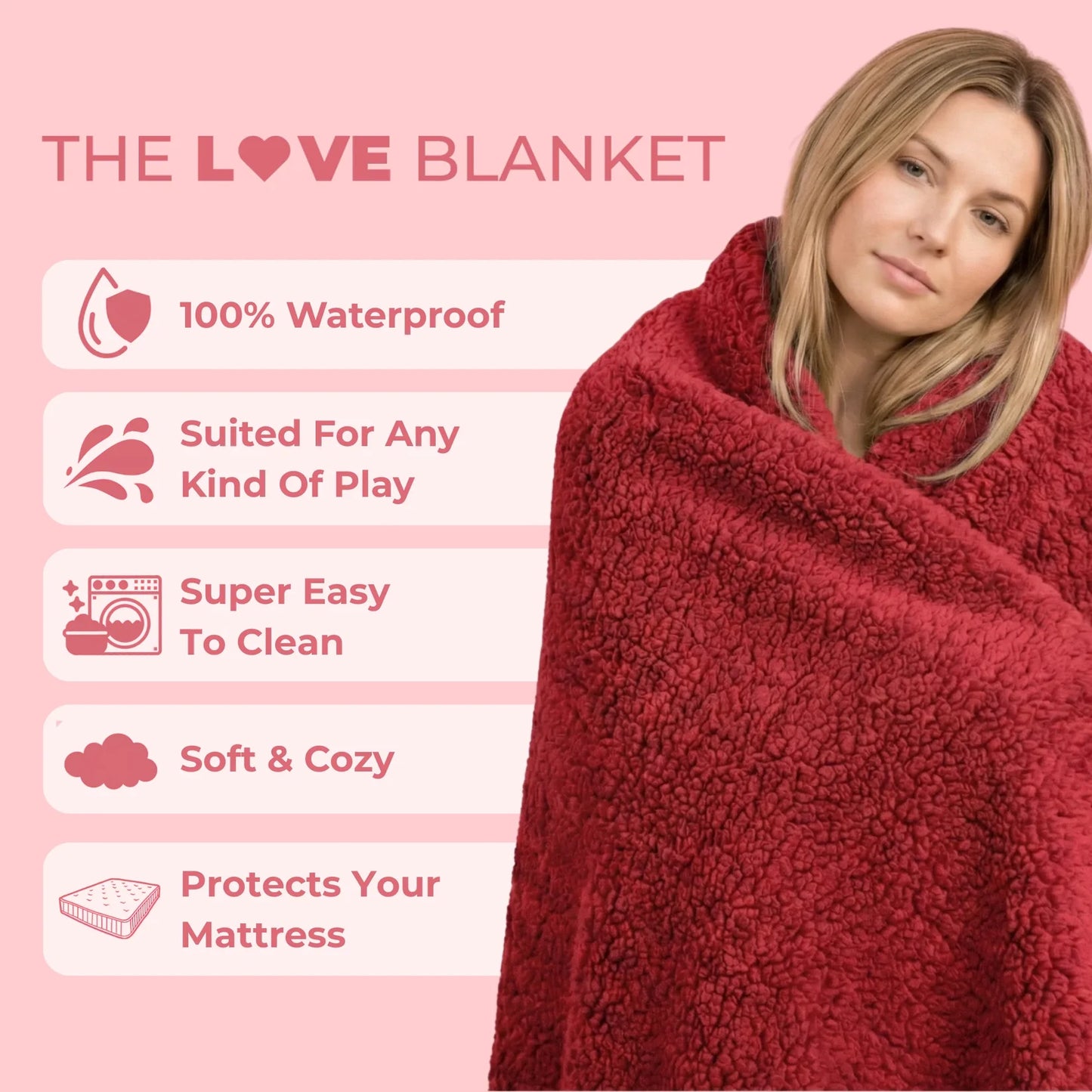 Love Blanket ~ Worry free intimacy without stained sheets.