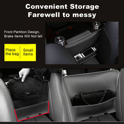 Car Storage Pocket ~ Keep handbags upright and essentials within easy reach.