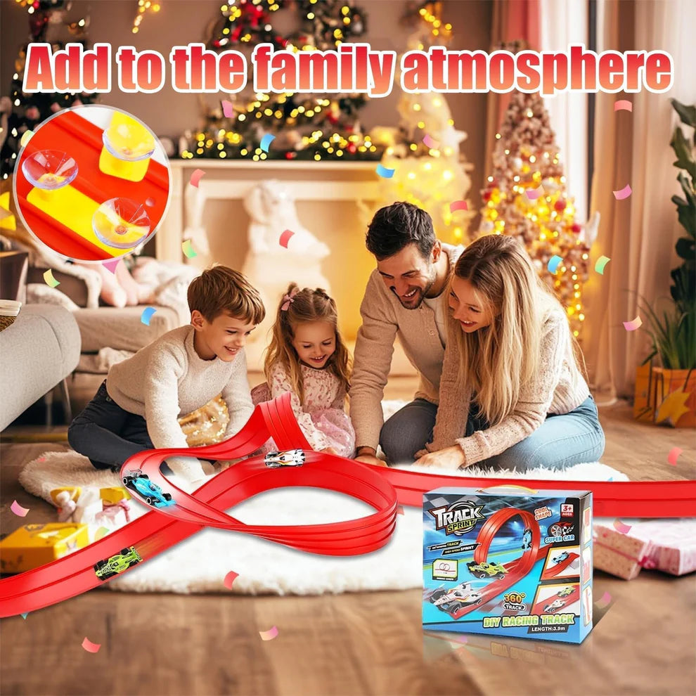 DIY Flexible Racing Track Toy ~ Build, race, and reimagine endless track adventures.