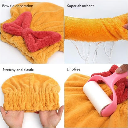 Super Absorbent Hair Towel Wrap ~ Dry your hair faster, naturally, and frizz-free
