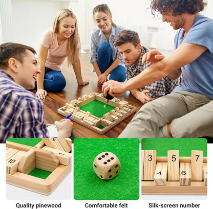 Shut The Box Board Game ~ Old-school bar classic turned family favorite.