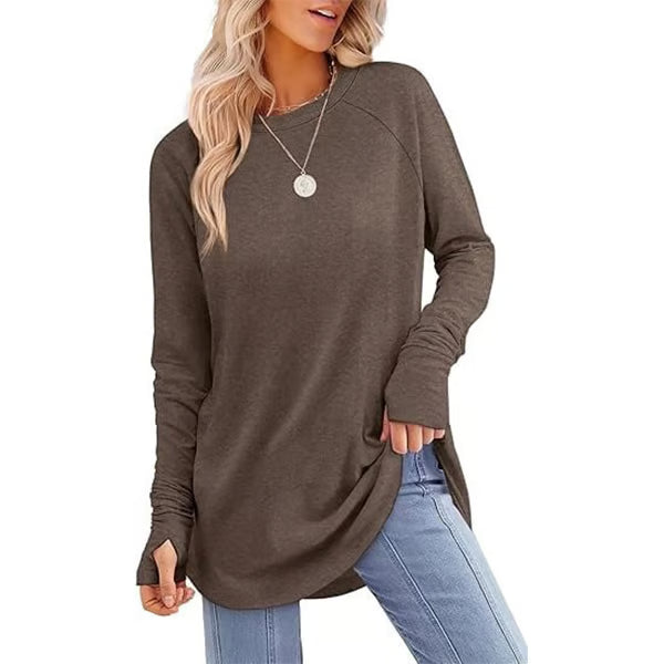 Long Sleeve Thumb Hole Shirts ~ Cozy everyday comfort made effortlessly chic.