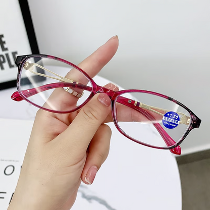 Women's Anti-Blue Light Reading Glasses ~ Stylish Protection for Your Eyes.
