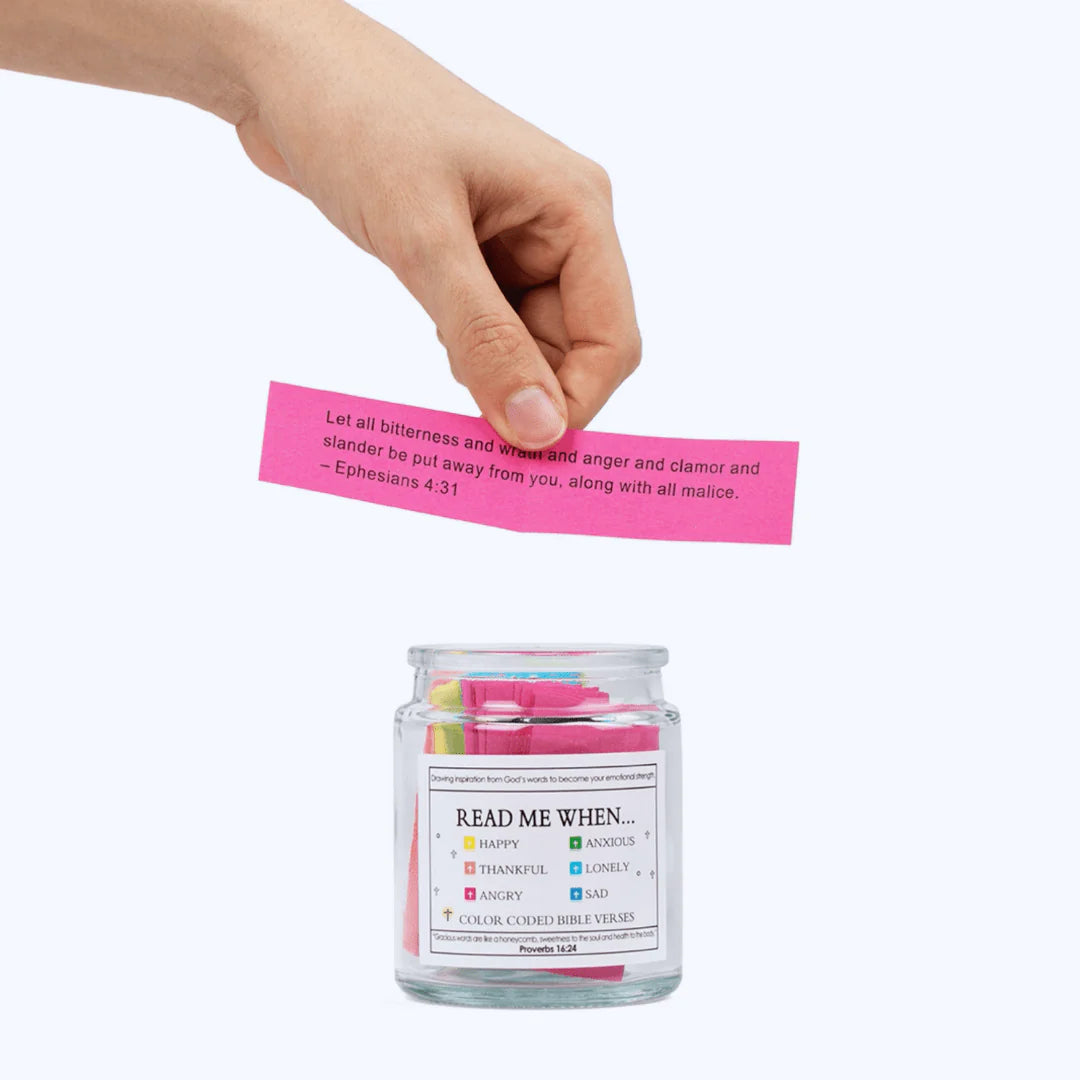 Bible Verses Jar ~ A daily reminder that God is always with you.