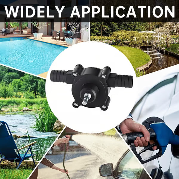 Portable Electric Drill Pump ~ Clear tanks, pools, and puddles in minutes.