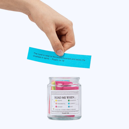 Bible Verses Jar ~ A daily reminder that God is always with you.