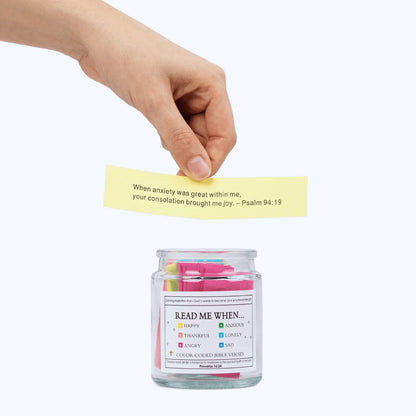 Bible Verses Jar ~ A daily reminder that God is always with you.
