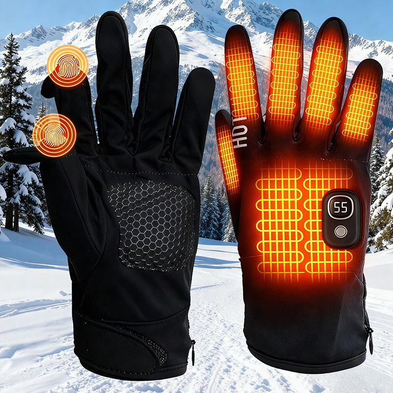 Heated Gloves ~ Keeps hands warm from fingertips to palm in freezing weather.