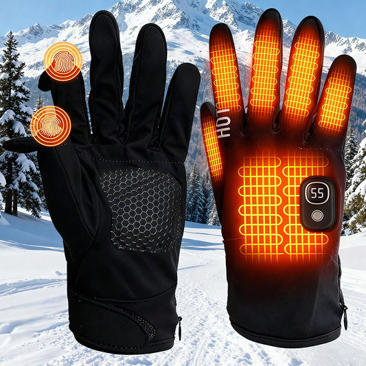 Heated Gloves ~ Keeps hands warm from fingertips to palm in freezing weather.