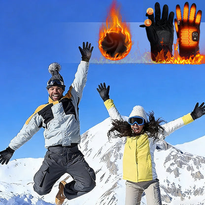 Heated Gloves ~ Keeps hands warm from fingertips to palm in freezing weather.