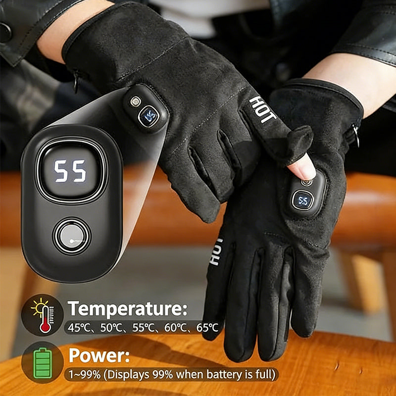 Heated Gloves ~ Keeps hands warm from fingertips to palm in freezing weather.