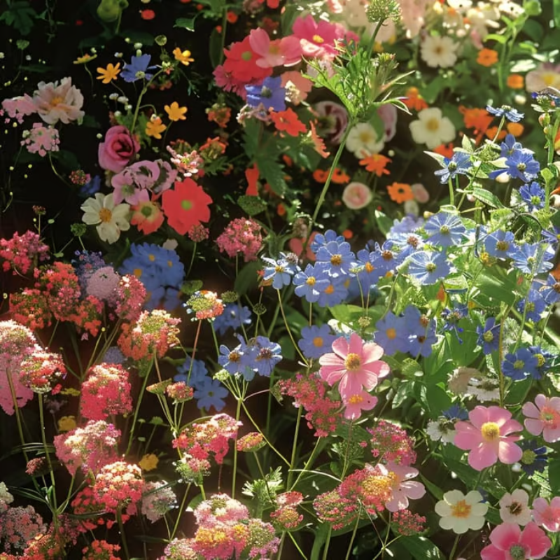 Perennial Wildflower Mixed Seeds (1000 Seeds) ~ Year-round color with one easy planting