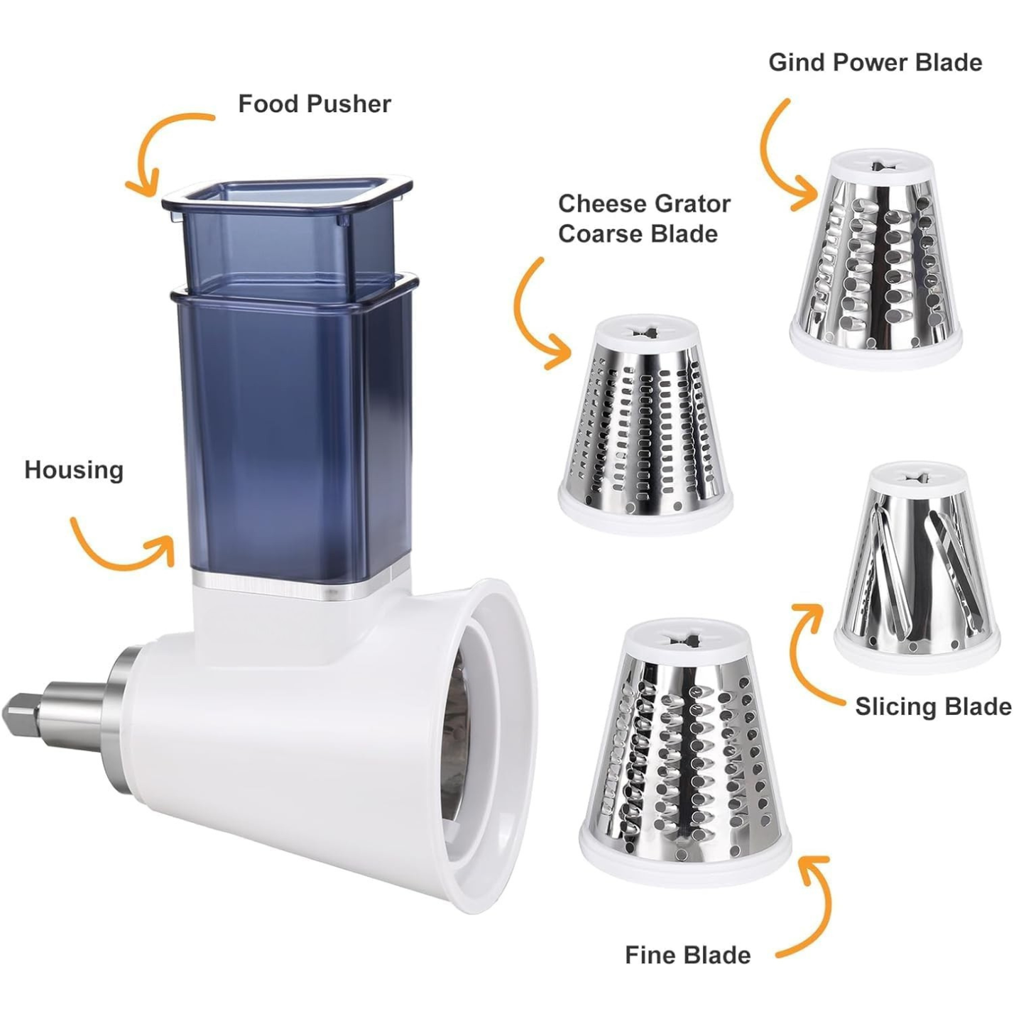 Slicer/Shredder Attachment for Stand Mixers ~ Turn your stand mixer into a meal-prep pro.