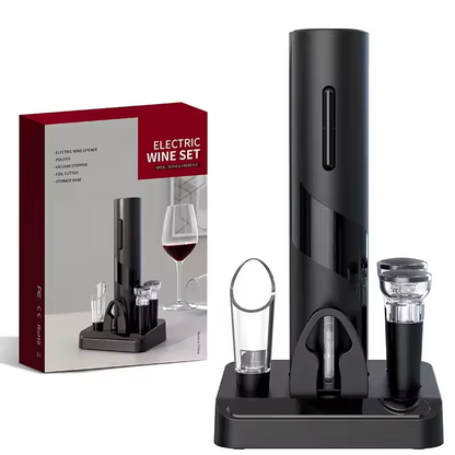 4-in-1 Wine Set ~ Effortless Wine Opening, Pouring & Preserving in Style