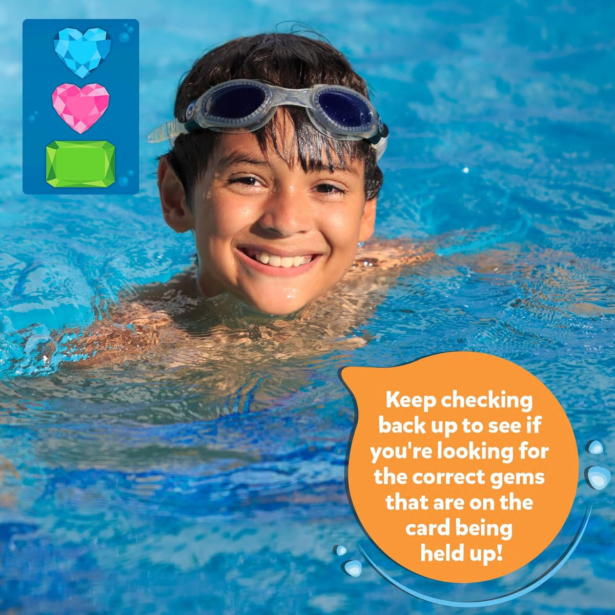 SEEK & SPLASH ~ Underwater adventure game for competitive pool fun.