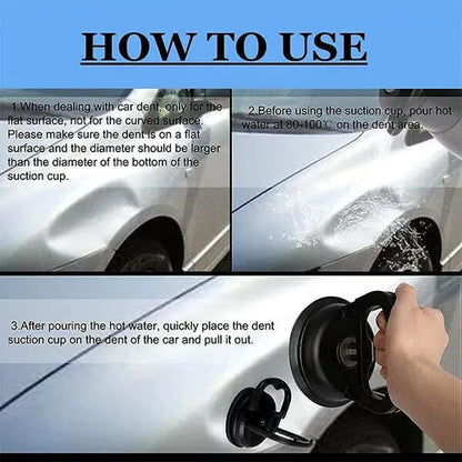 Car Dent Puller Cup ~ Lift small dents in minutes without repainting.
