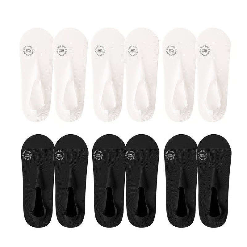 Ultra Thin No Show Cotton Socks ~ Barefoot comfort that stays hidden all day.