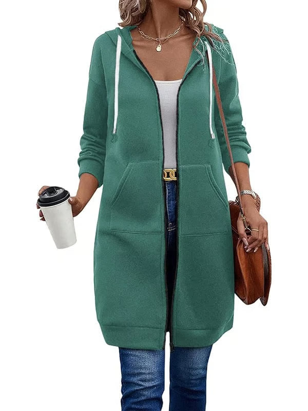 Casual Zip Up Hoodies ~ The soft, knee-length layer made for everyday wear.