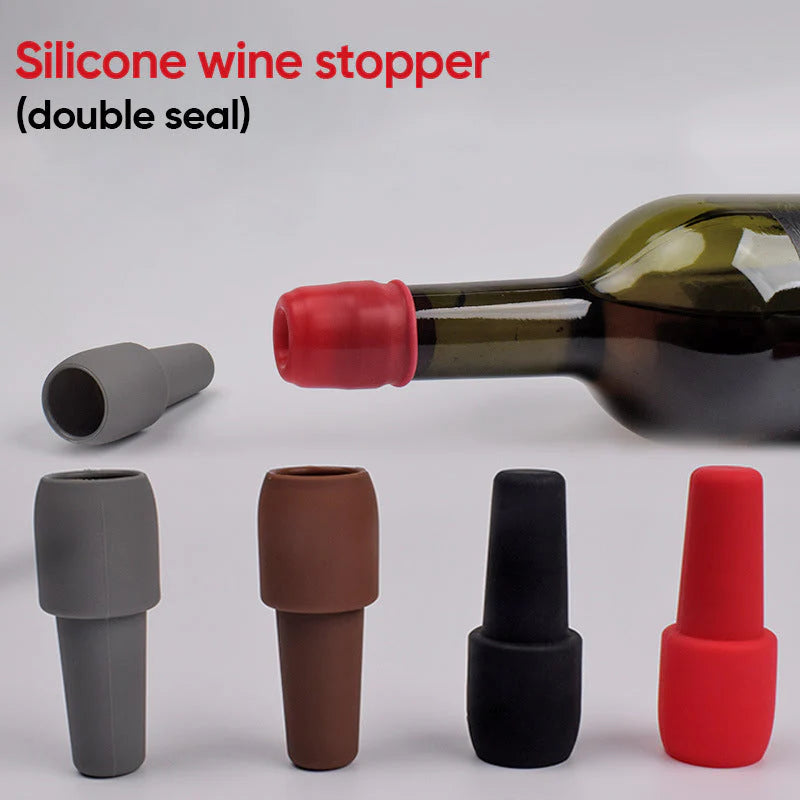 Silicone Bottle Stopper ~ Keep Your Wine Fresh with an Airtight Seal-