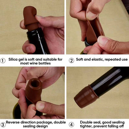 Silicone Bottle Stopper ~ Keep Your Wine Fresh with an Airtight Seal-