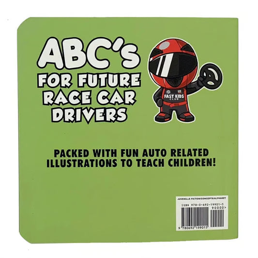 ABC Book For Future Race Car Driver ~ Help little learners zoom from A to Z.