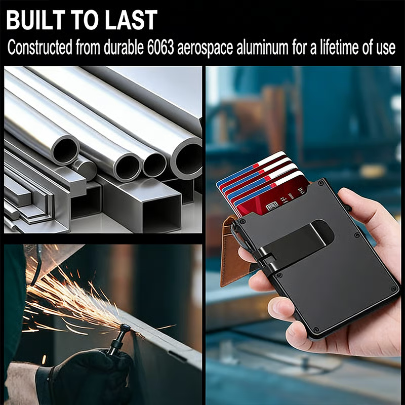 Smart Pop-Up Wallet ~ Instant card access with slim RFID protection.