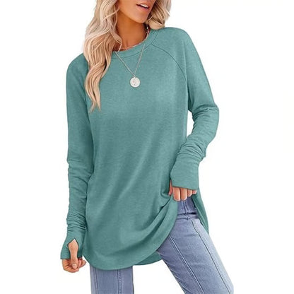 Long Sleeve Thumb Hole Shirts ~ Cozy everyday comfort made effortlessly chic.