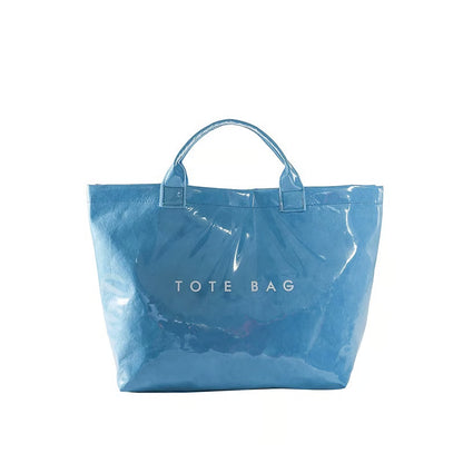 Letter Print Tote Bag ~ Designer-level style that carries your day with ease.