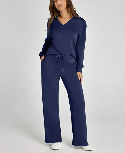 2-Piece Sweatsuit Set ~ Street-ready style with stay-home comfort.