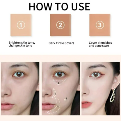 Tri-color Concealer ~ Brighten, conceal & contour with one easy palette.