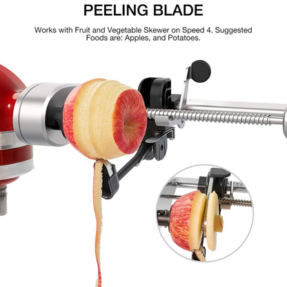 Vegetable & Fruit Spiralizer for Stand Mixers ~ Creates restaurant-style presentations at home.