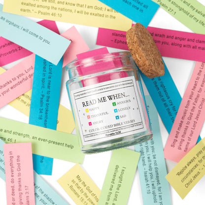 Bible Verses Jar ~ A daily reminder that God is always with you.