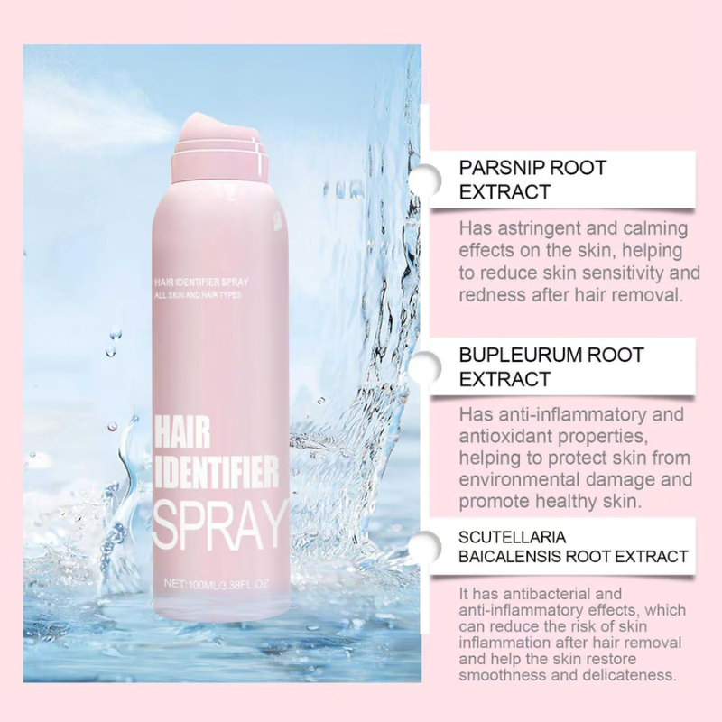 Hair Identification Spray Set ~ Reveal Every Hair for a Flawless Shave-
