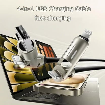 4-in-1 Charging Cable ~ Power all your devices with a single cord.