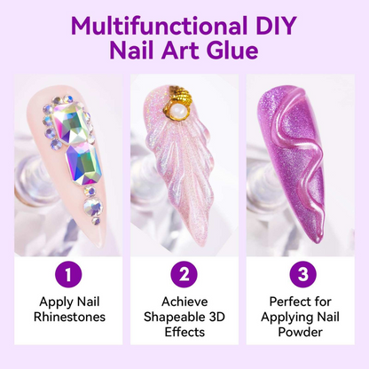 Super Strong Rhinestone Nail Glue ~ Flawless nail art that lasts for weeks