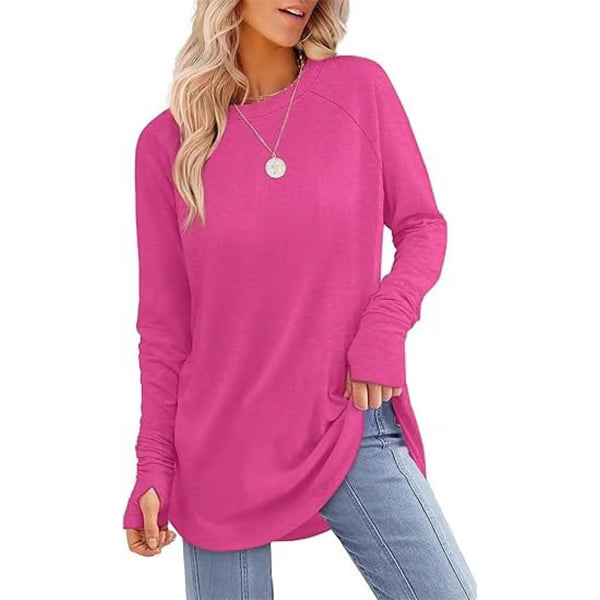 Long Sleeve Thumb Hole Shirts ~ Cozy everyday comfort made effortlessly chic.