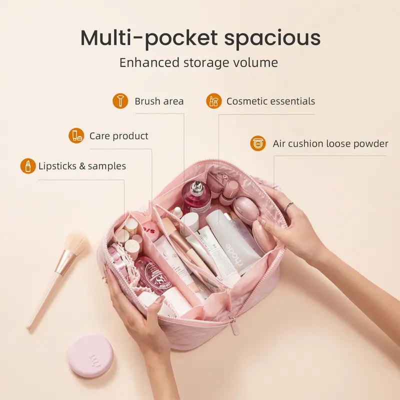 Travel Makeup Bag ~ Organized beauty essentials in one place.