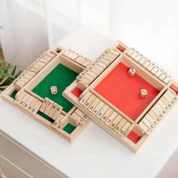 Shut The Box Board Game ~ Old-school bar classic turned family favorite.