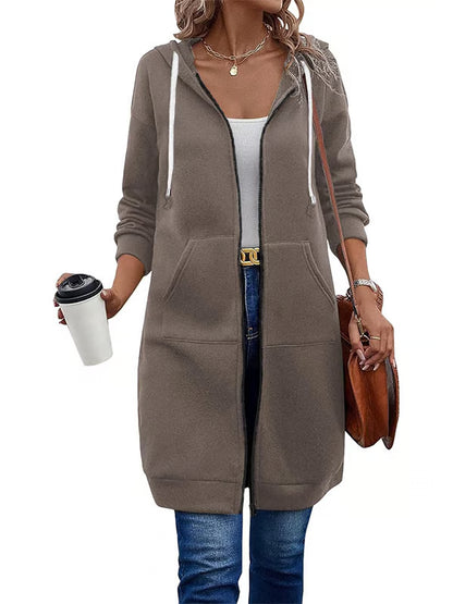 Casual Zip Up Hoodies ~ The soft, knee-length layer made for everyday wear.