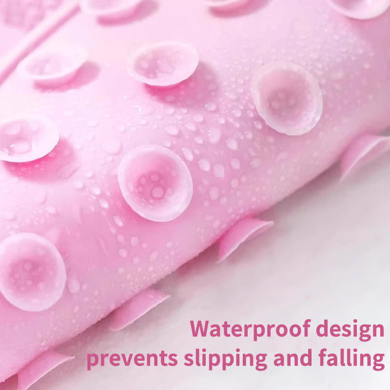 Silicone Shower Foot Scrubber Mat ~ Clean and massage feet hands-free in seconds.