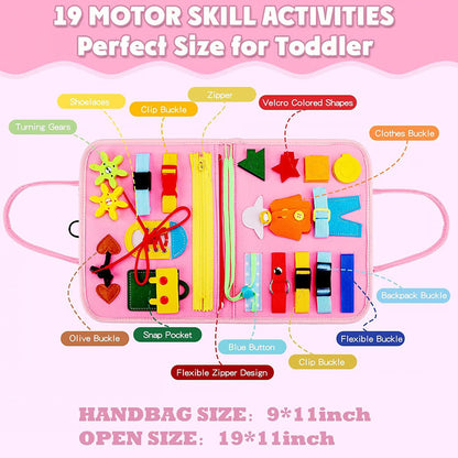 Felt Learning Board Busy Board ~ Hands-on learning fun for curious little minds.