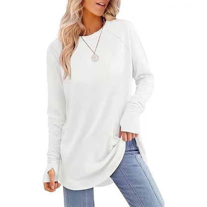 Long Sleeve Thumb Hole Shirts ~ Cozy everyday comfort made effortlessly chic.