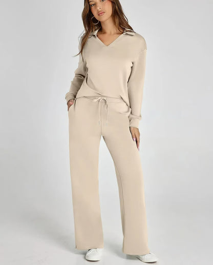 2-Piece Sweatsuit Set ~ Street-ready style with stay-home comfort.