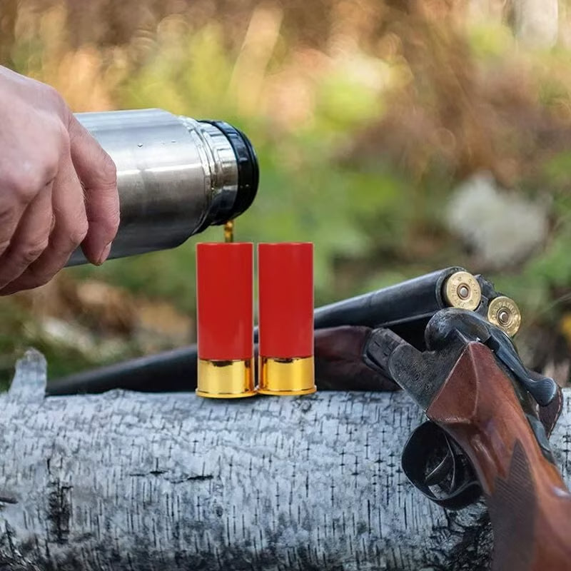 12-Gauge Shot Glass ~ Lock, load, and raise your spirits in style.