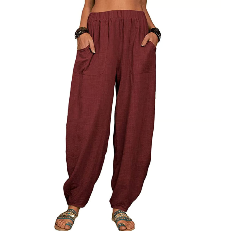 Loose cotton linen harem pants ~ Soft, breezy comfort you’ll live in