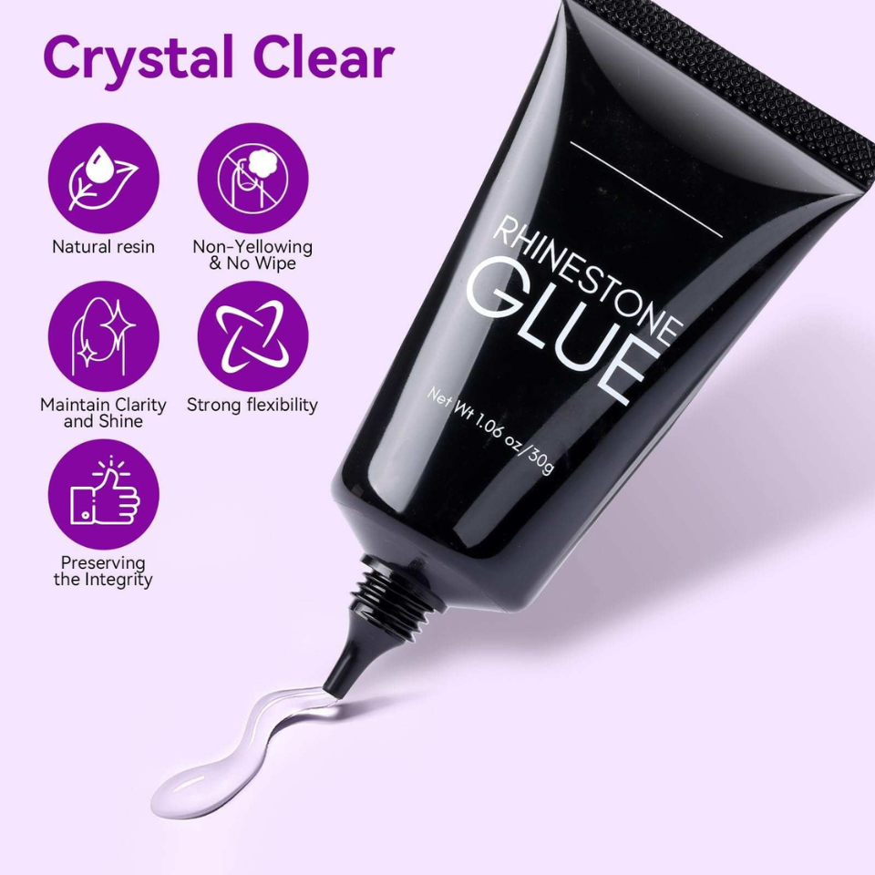 Super Strong Rhinestone Nail Glue ~ Flawless nail art that lasts for weeks